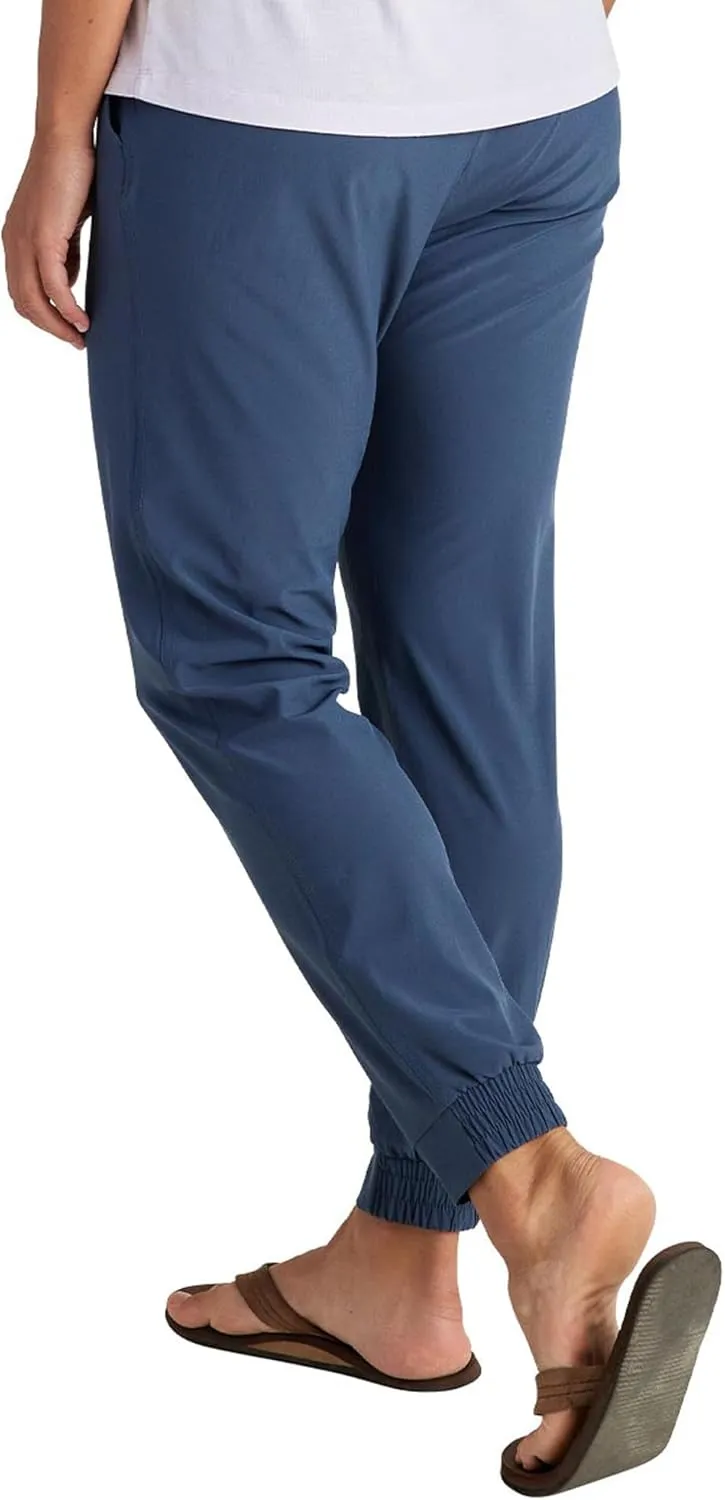 Free Fly Women's Pull-On Breeze Jogger - Sun Protection UPF 50  Pants with Pockets, Joggers with Bamboo Viscose Lining
