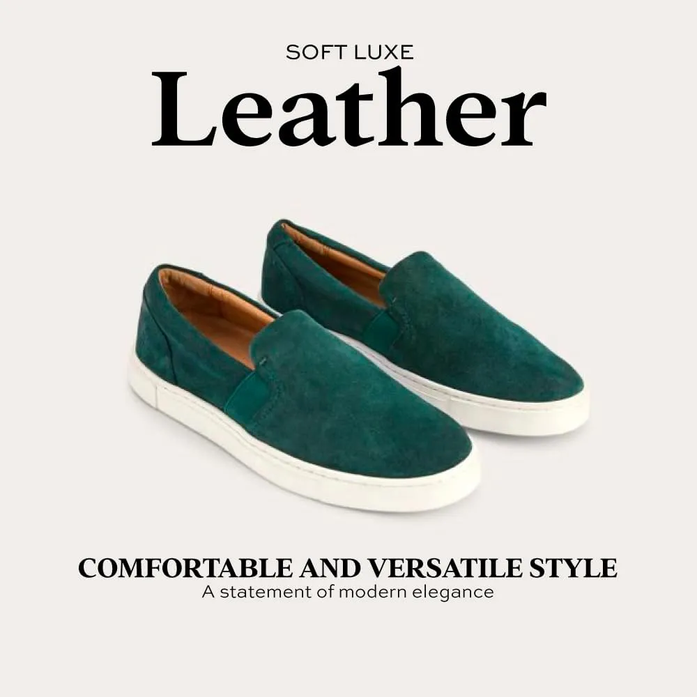 Frye Ivy Slip-On Shoes for Women Featuring Soft Leather with Thick Rubber Outsole, Removable Molded Footbed, and Padded Collar and Vamp