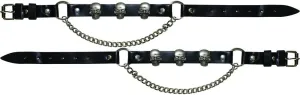 GARGOYLE BELLS Adjustable Fashion Boot Chains, Biker Boots Decoration Chains, Comes in a set of 2