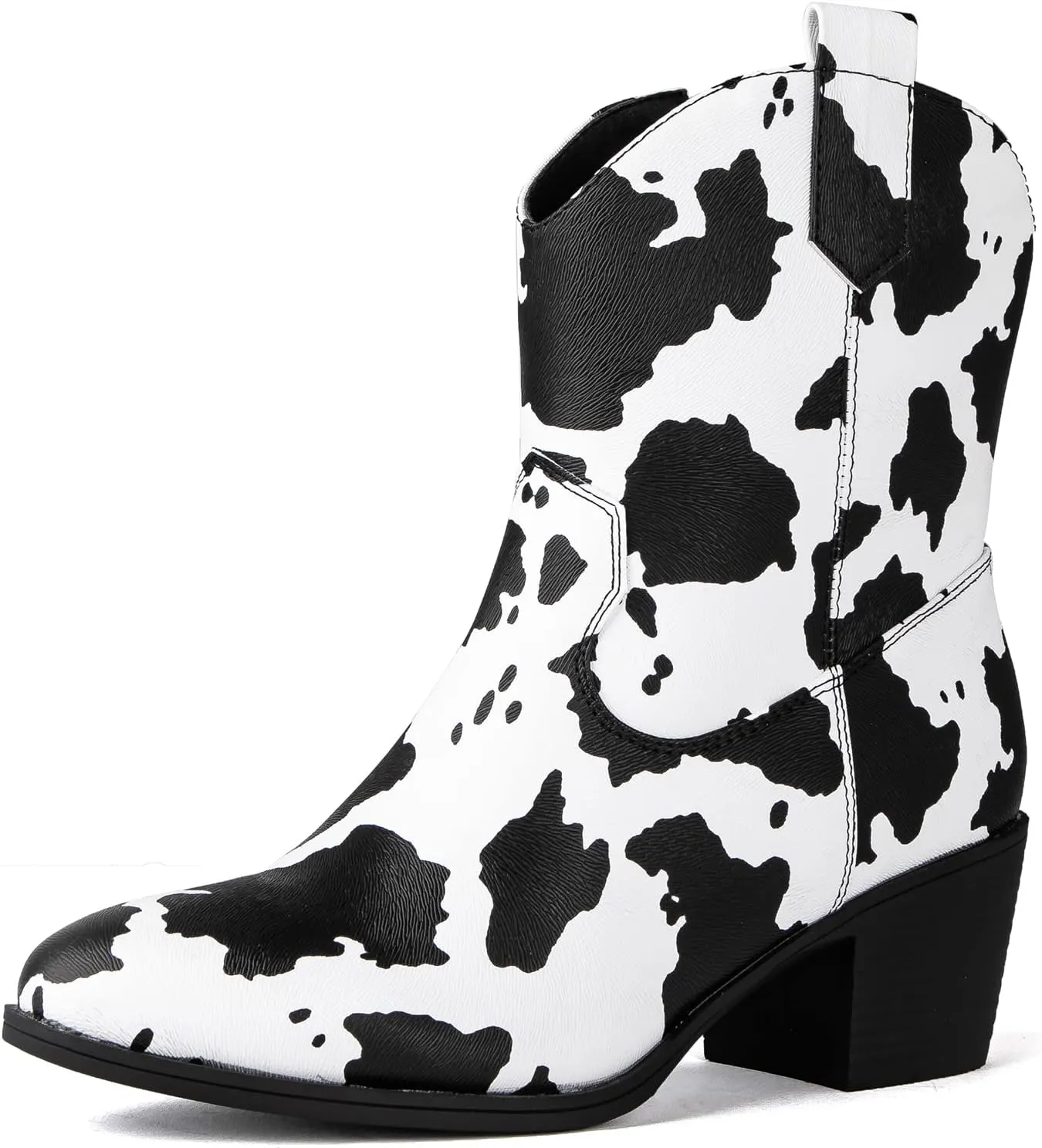 GLOBALWIN Women's The Western Wear Fashion Cowboy Cowgirl Free Birds Country Concert Disco Outfits Low Heel Walking Boots For Ladies