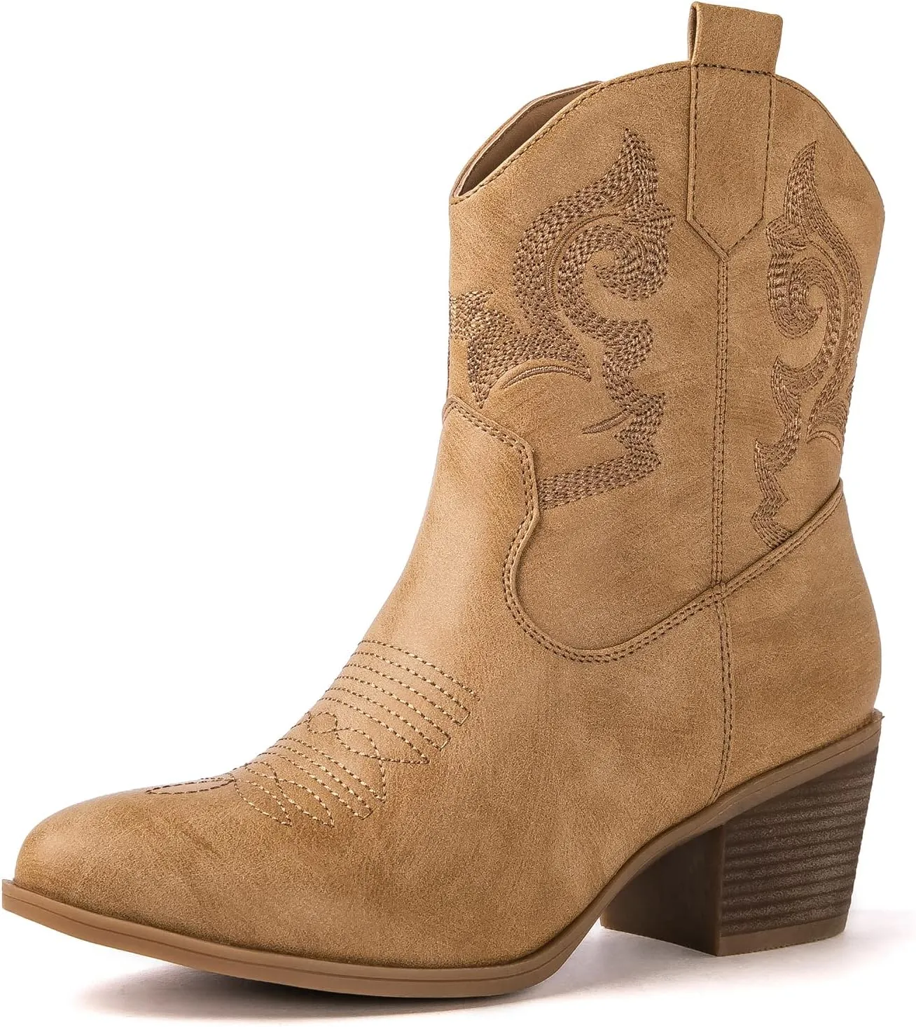 GLOBALWIN Women's The Western Wear Fashion Cowboy Cowgirl Free Birds Country Concert Disco Outfits Low Heel Walking Boots For Ladies