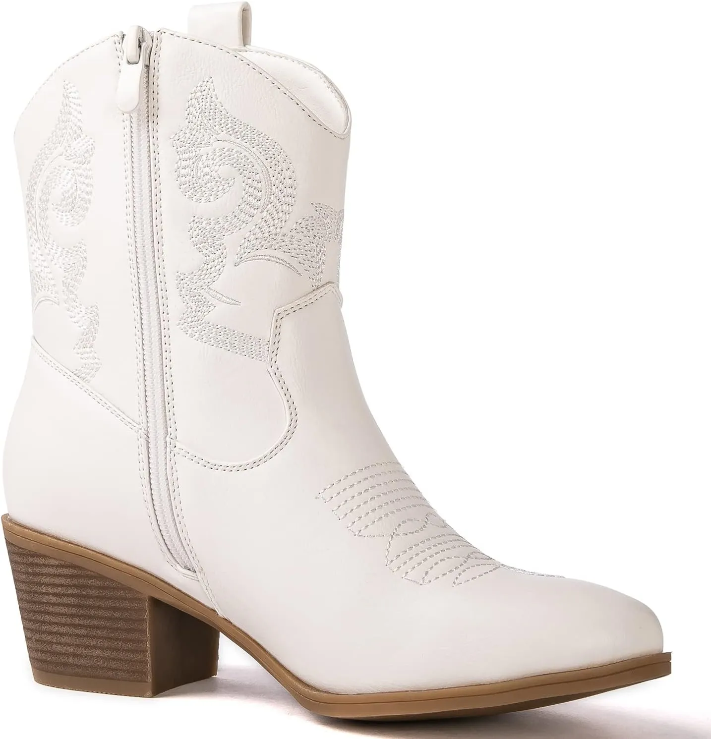 GLOBALWIN Women's The Western Wear Fashion Cowboy Cowgirl Free Birds Country Concert Disco Outfits Low Heel Walking Boots For Ladies