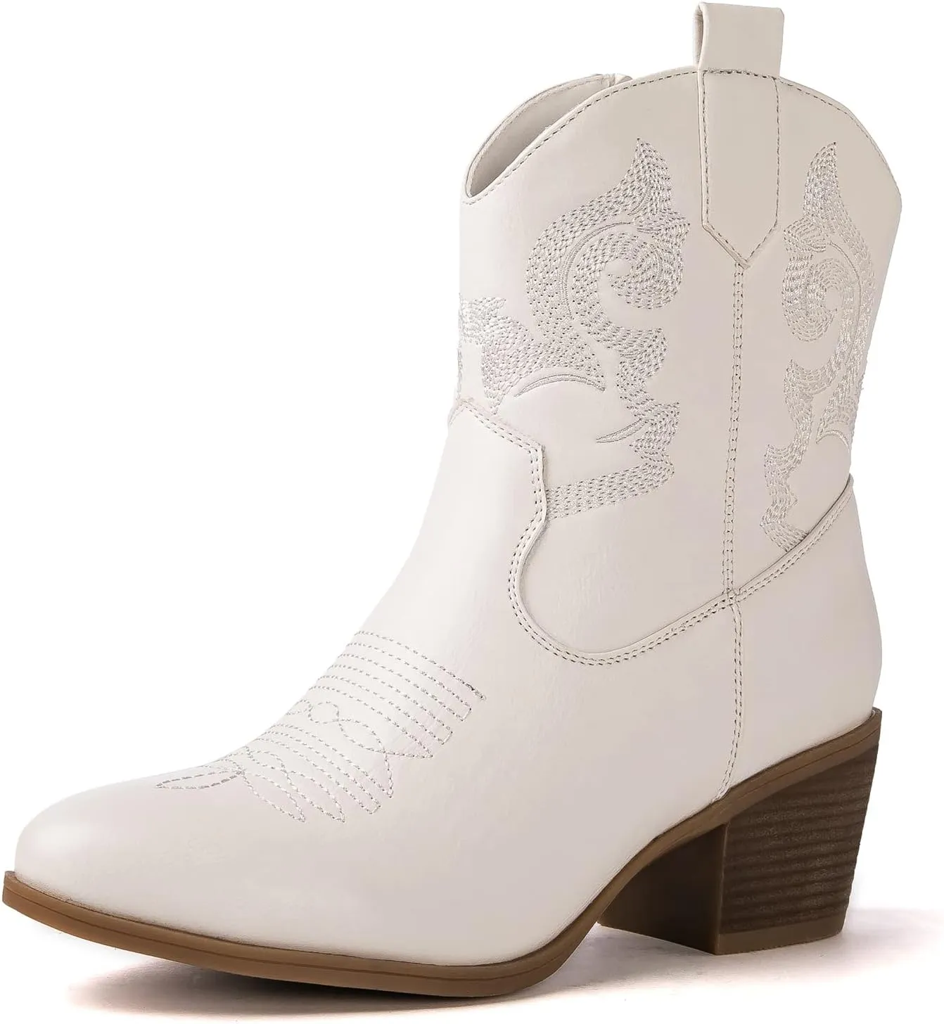 GLOBALWIN Women's The Western Wear Fashion Cowboy Cowgirl Free Birds Country Concert Disco Outfits Low Heel Walking Boots For Ladies