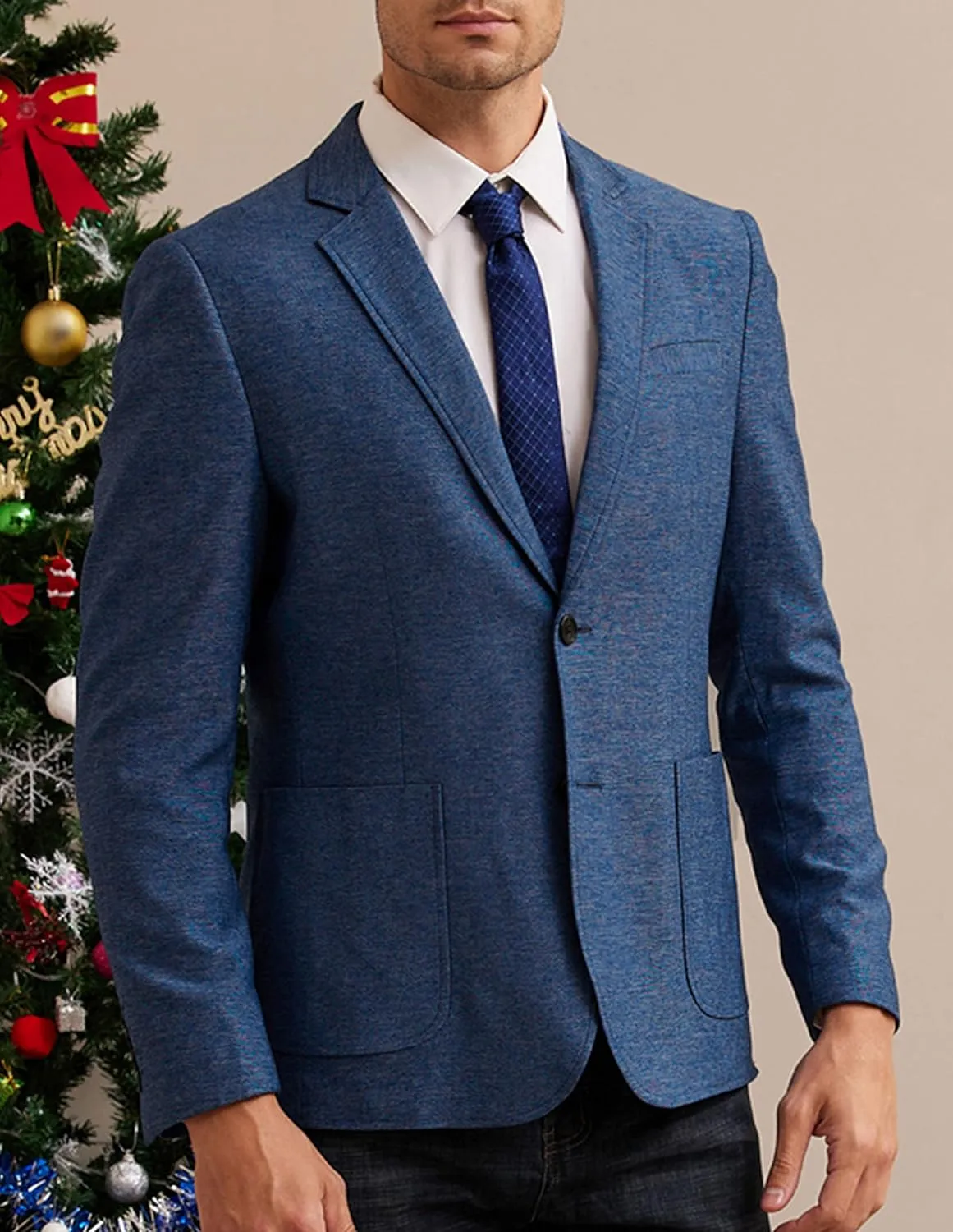 GRACE KARIN Men's Casual Blazer Suit Jackets 2 Button Lightweight Sport Coats