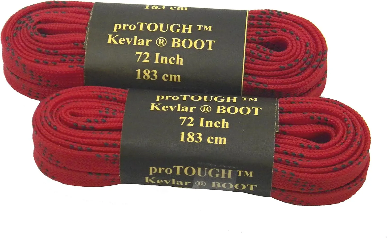 GREATLACES Heavy Duty proTOUGH(TM) Kevlar(R) Reinforced Boot 8mm Wide Flat Shoelaces (2 Pair