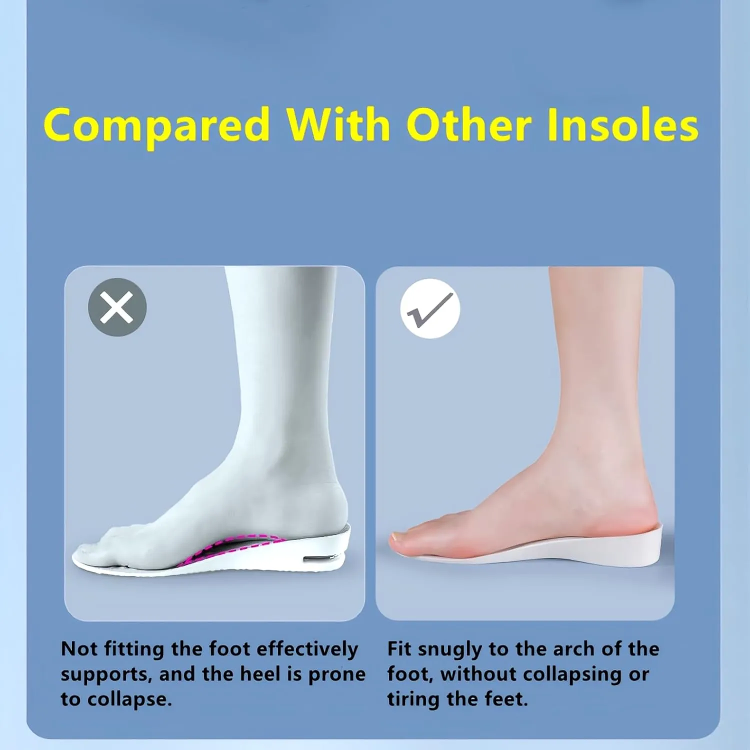 Height Boosting Increase Insoles Shoes for Woman Men,Brandone Height Boosters Insoles,Plantillas para Zapatos De Hombre,Shoe Height Inserts Heel Lifts for Men,Shoe Lifts (10.31''Lx2''UP) (1PAIR)