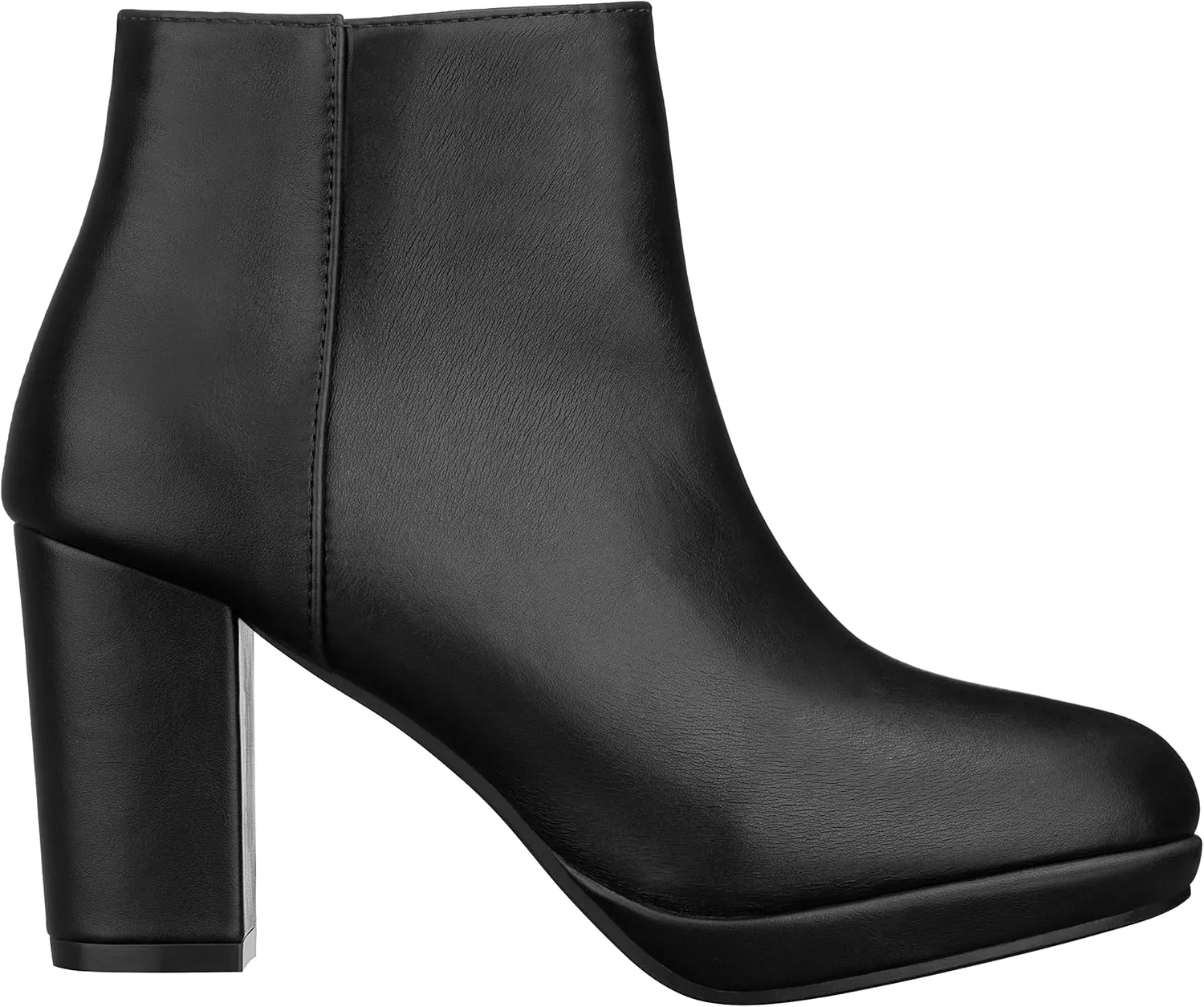 ILLUDE Women’s Ankle Bootie Side Zip Comfortable Block Heel Chunky Platform Ankle Boots