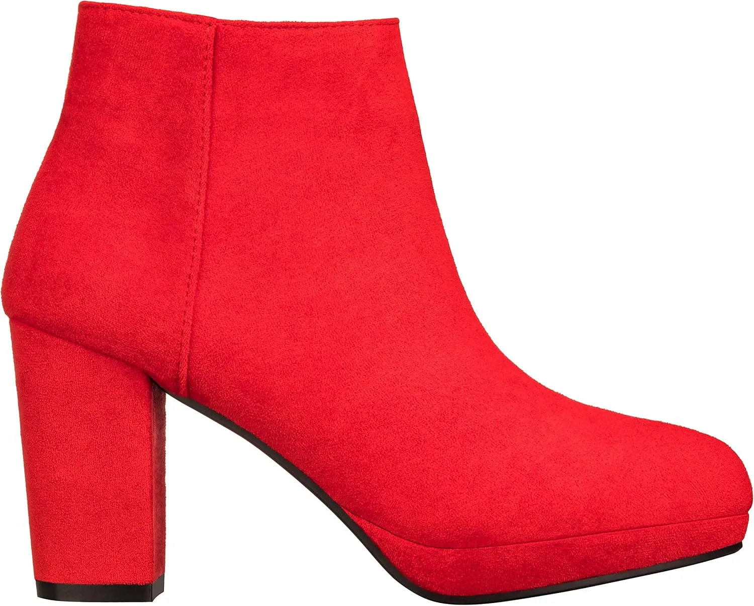 ILLUDE Women’s Ankle Bootie Side Zip Comfortable Block Heel Chunky Platform Ankle Boots