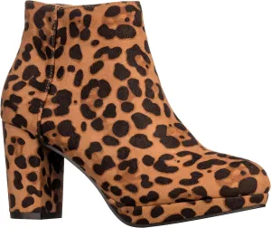 ILLUDE Women’s Ankle Bootie Side Zip Comfortable Block Heel Chunky Platform Ankle Boots