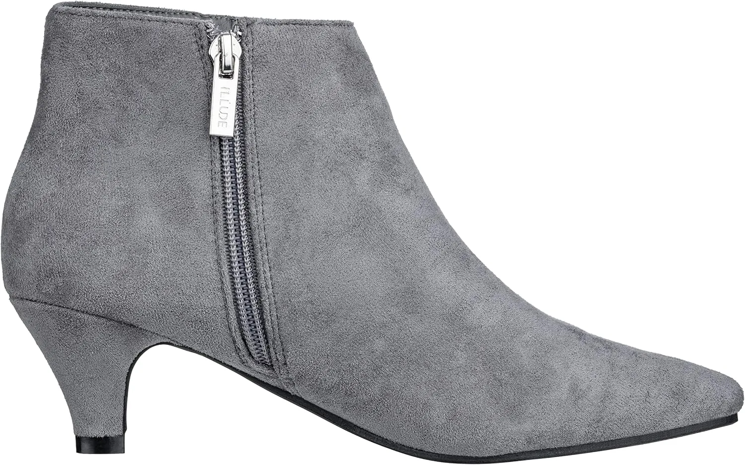 ILLUDE Women's Fashion Ankle Boots Pointed Toe Ankle Booties Low Heel Short Boots