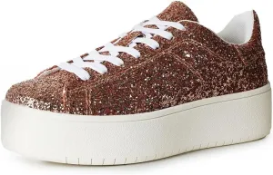 J. Adams Hero Platform Sneakers for Women - Casual Lace Up Fashion Tennis Shoes