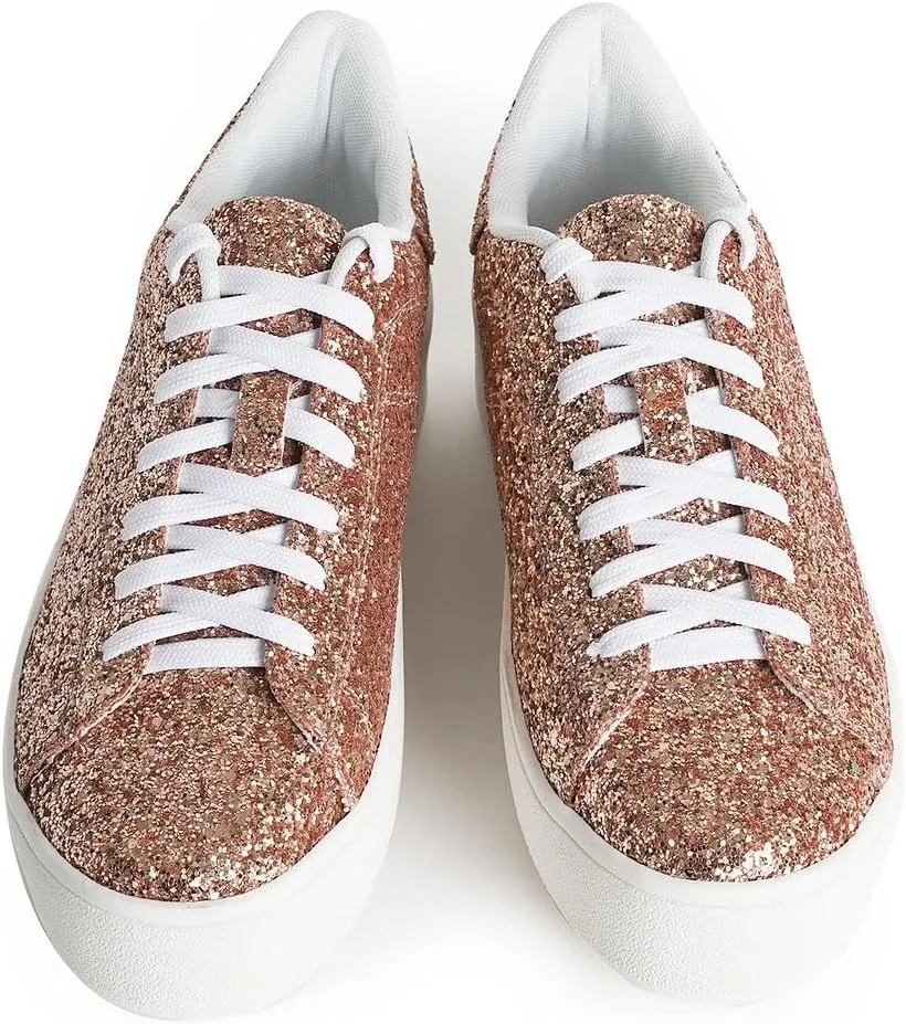 J. Adams Hero Platform Sneakers for Women - Casual Lace Up Fashion Tennis Shoes