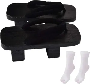 Japanese Wooden Clogs, Japanese Geta Shoes, Indoor And Outdoor Portable Casual Shoes, Comfortable Sandals for V