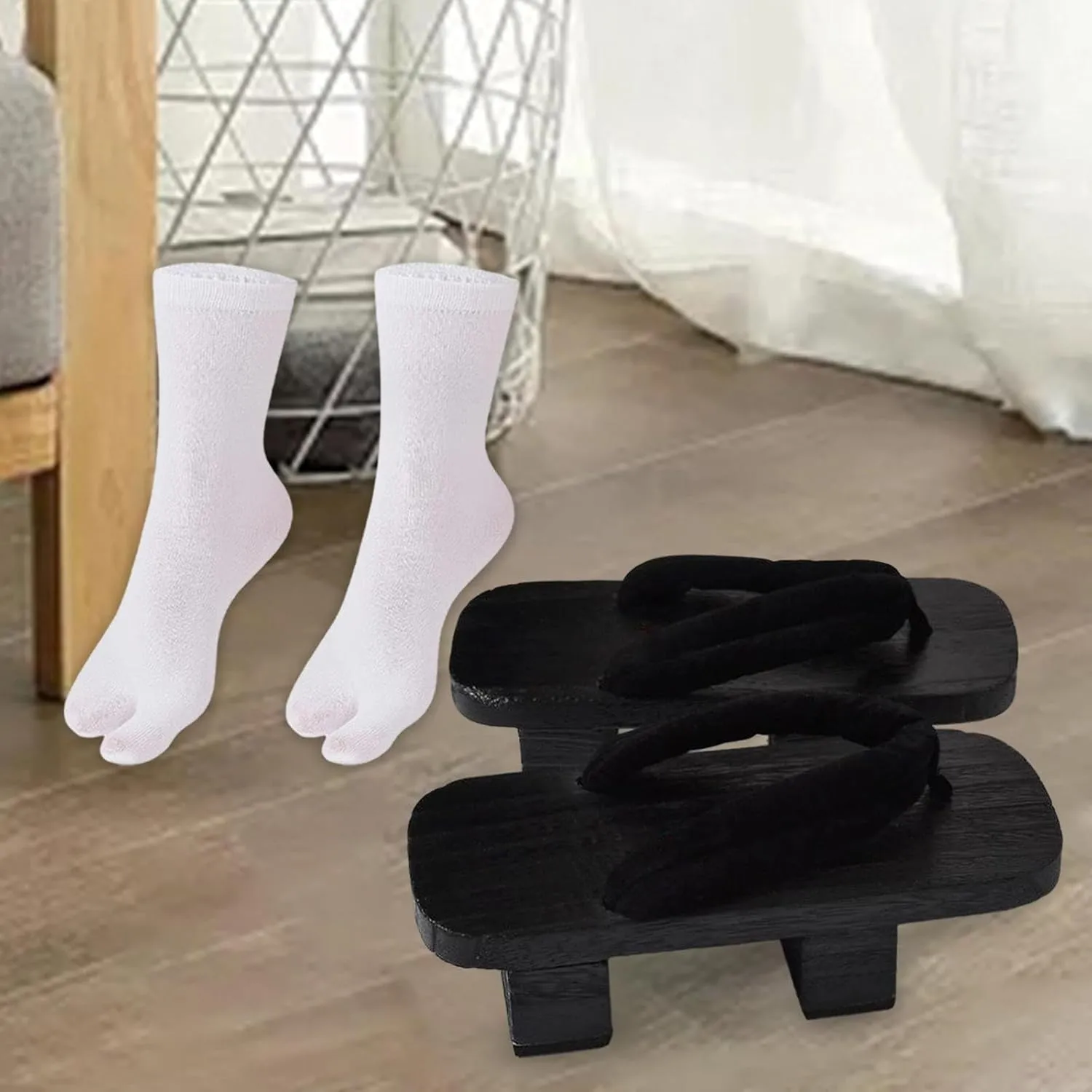 Japanese Wooden Clogs, Japanese Geta Shoes, Indoor And Outdoor Portable Casual Shoes, Comfortable Sandals for V