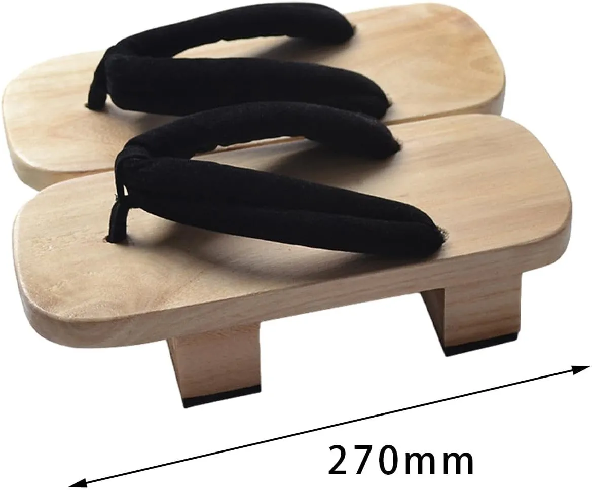 Japanese Wooden Clogs, Japanese Geta Shoes, Indoor And Outdoor Portable Casual Shoes, Comfortable Sandals for V