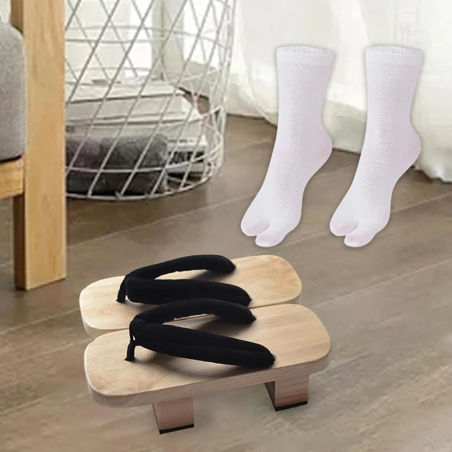 Japanese Wooden Clogs, Japanese Geta Shoes, Indoor And Outdoor Portable Casual Shoes, Comfortable Sandals for V