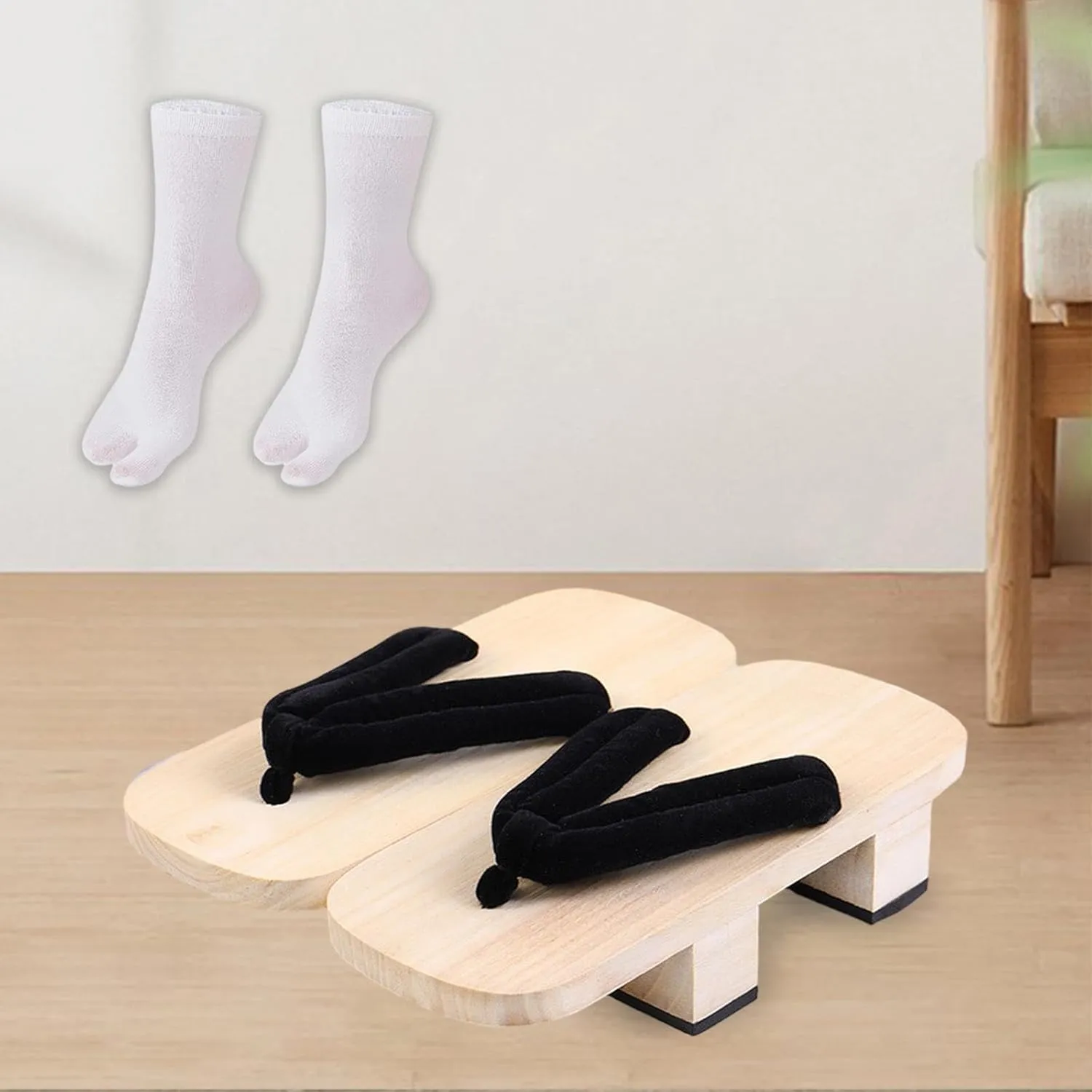 Japanese Wooden Clogs, Japanese Geta Shoes, Indoor And Outdoor Portable Casual Shoes, Comfortable Sandals for V