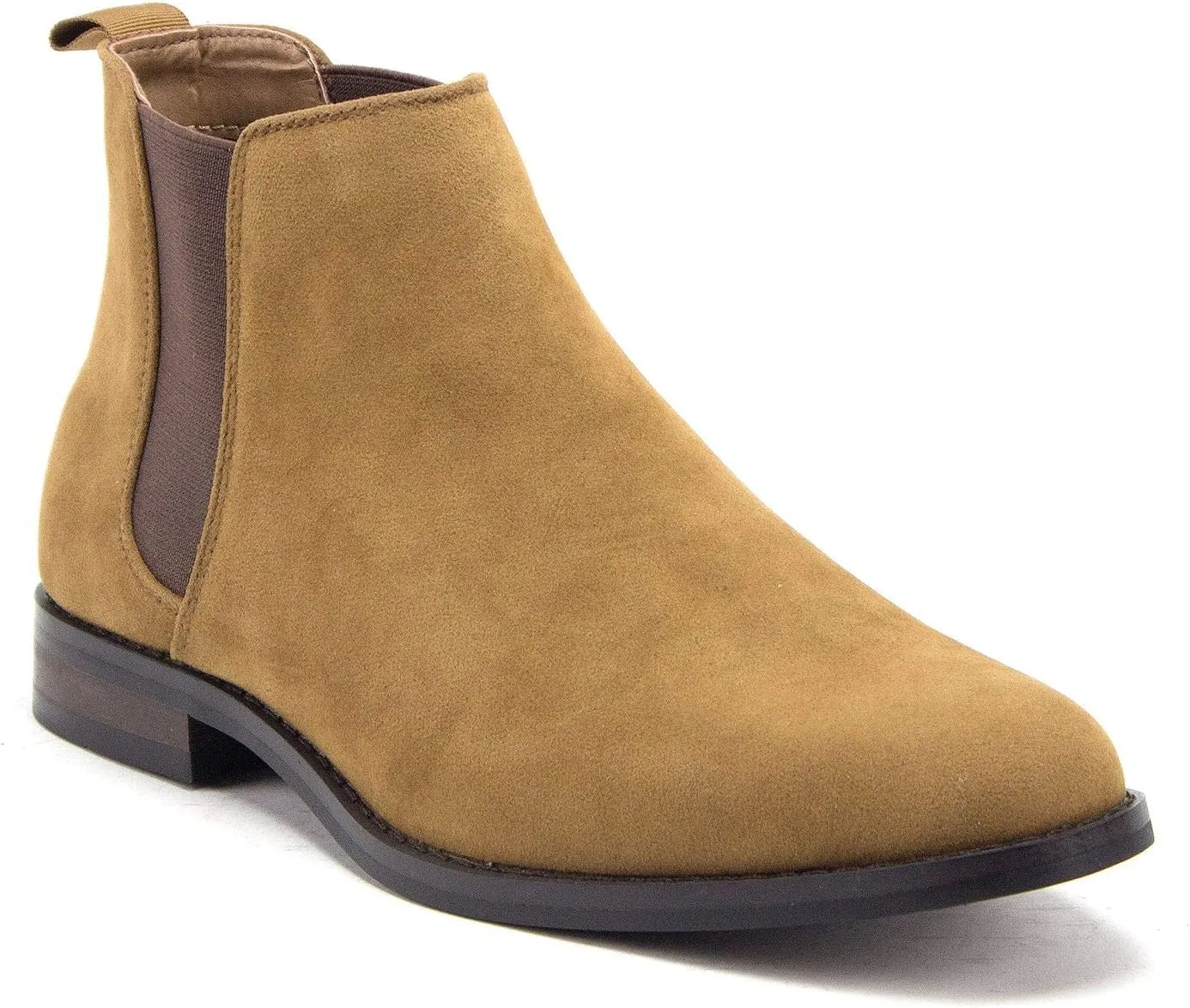 Jazamé Men's B-2963 Chuck Nubuck Suede Pull-On Round Toe Chelsea Boots