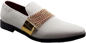 Jazame Men's Sparkle Smoking Moccasin Slip On Round Toe Formal Loafers Dress Shoes - Dress Shoes for Men, Loafers Men, Dress Shoes