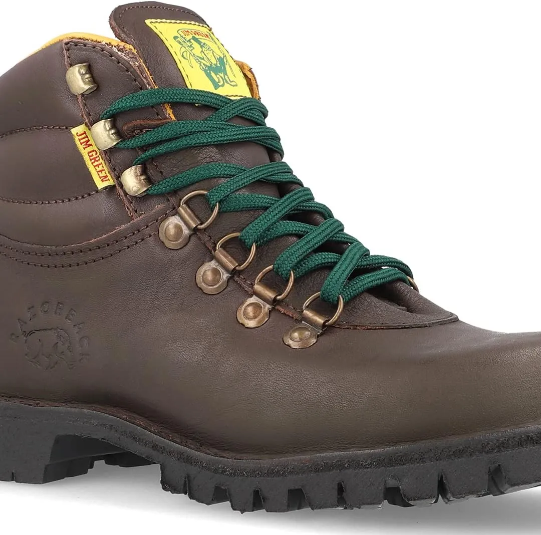 Jim Green Men's Razorback Boots Lace-Up Water Resistant Full Grain Leather Work or Hiking Boot