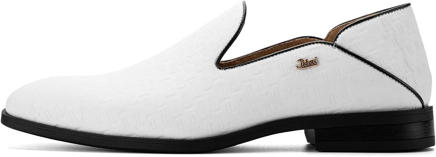 JITAI Luxury Men Shoes Black Loafers Leather Men 's Casual Shoes Brand Comfortable