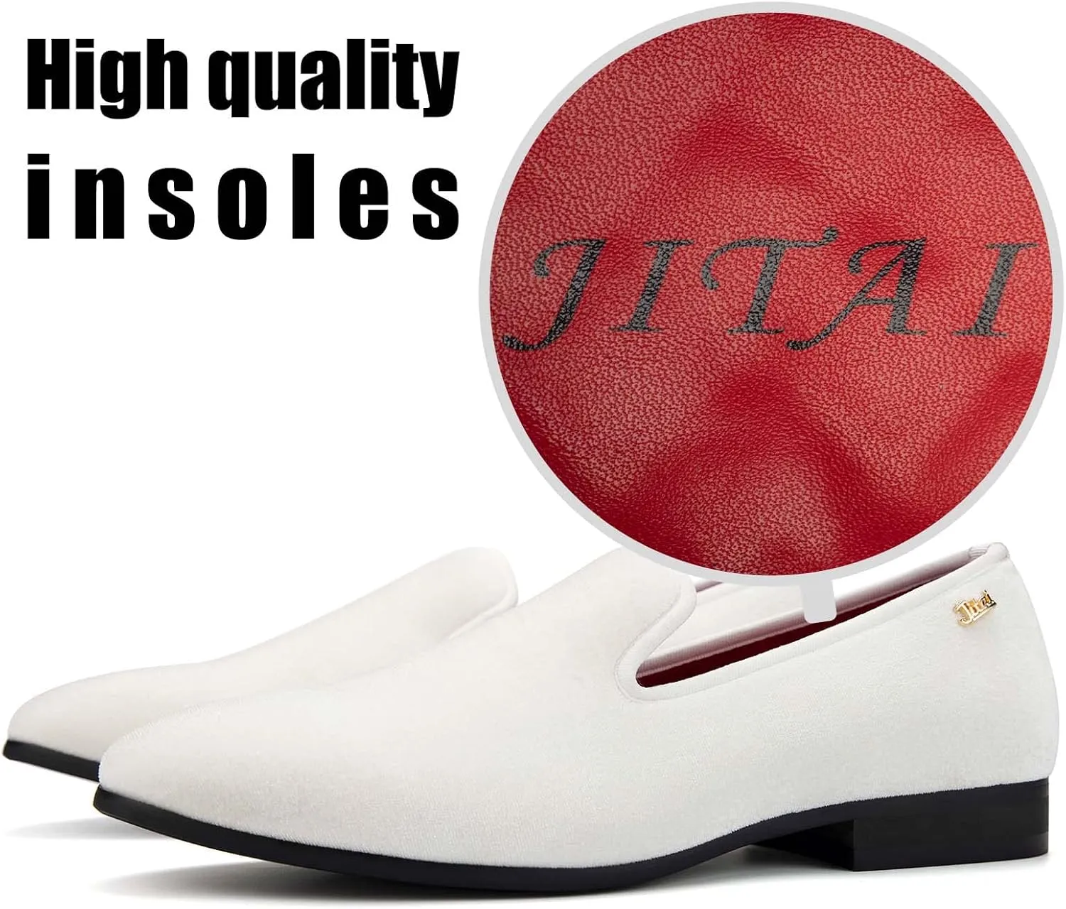 JITAI Luxury Men Shoes Black Loafers Leather Men 's Casual Shoes Brand Comfortable