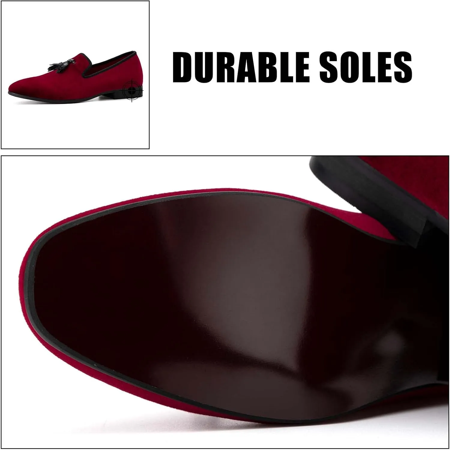 JITAI Men's Fashion Loafers Wedding Shoes Loafers for Men Party Shoes