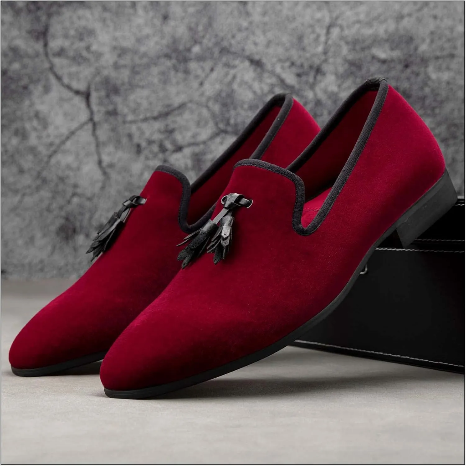 JITAI Men's Fashion Loafers Wedding Shoes Loafers for Men Party Shoes