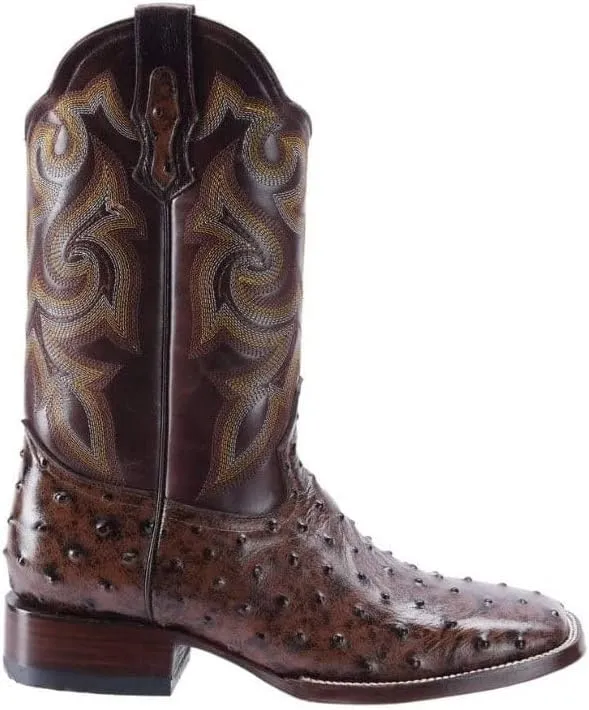 Joe Boots Western Boots For Men Ostrich Print Leather 701