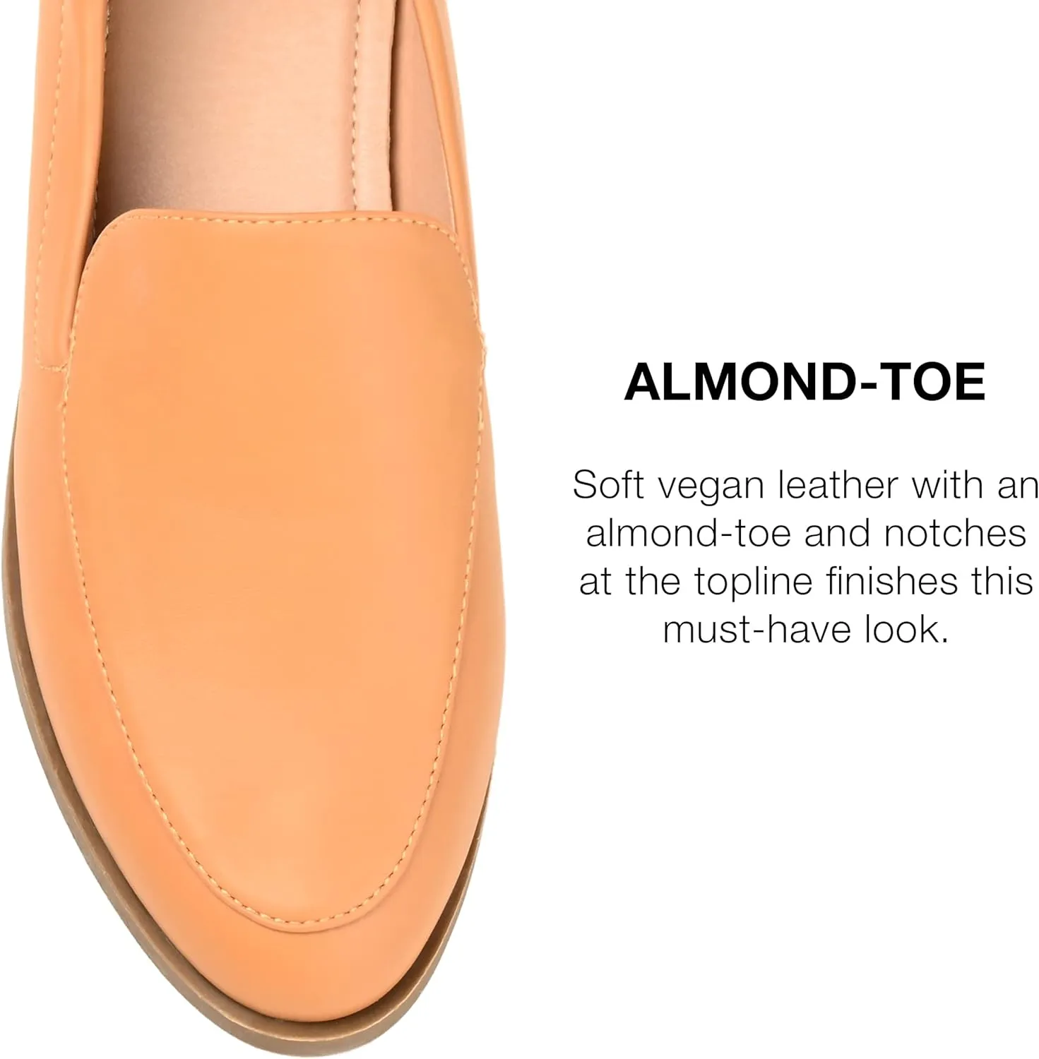 Journee Collection Womens Leather Flat Loafers