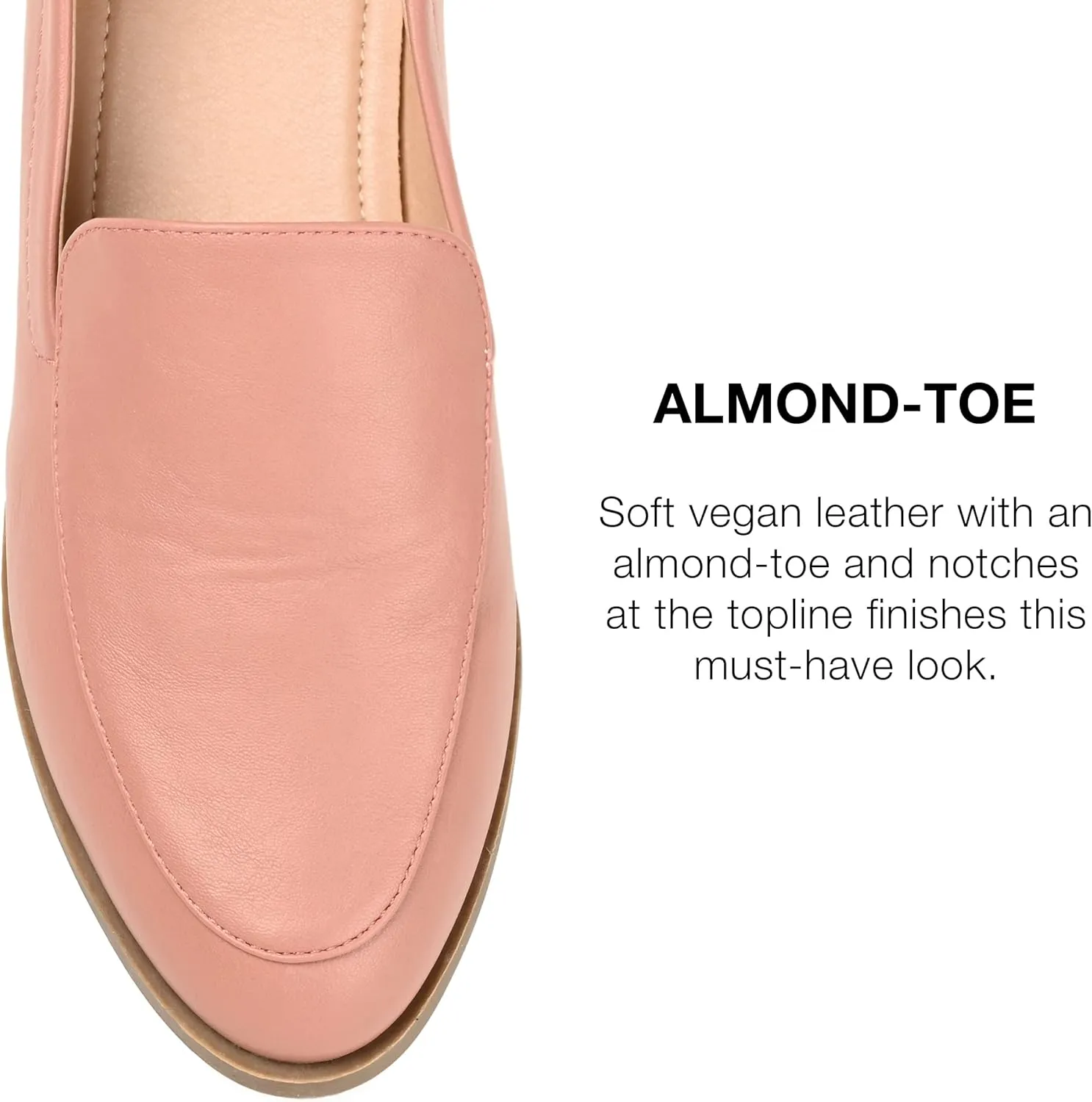Journee Collection Womens Leather Flat Loafers