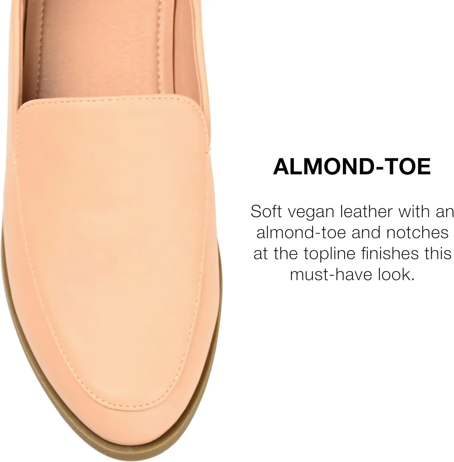 Journee Collection Womens Leather Flat Loafers