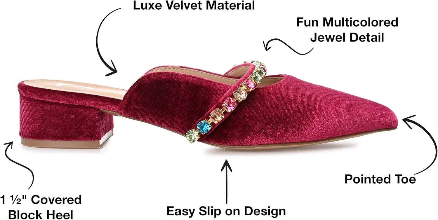 Journee Women's Jewel Evening Dress Flats