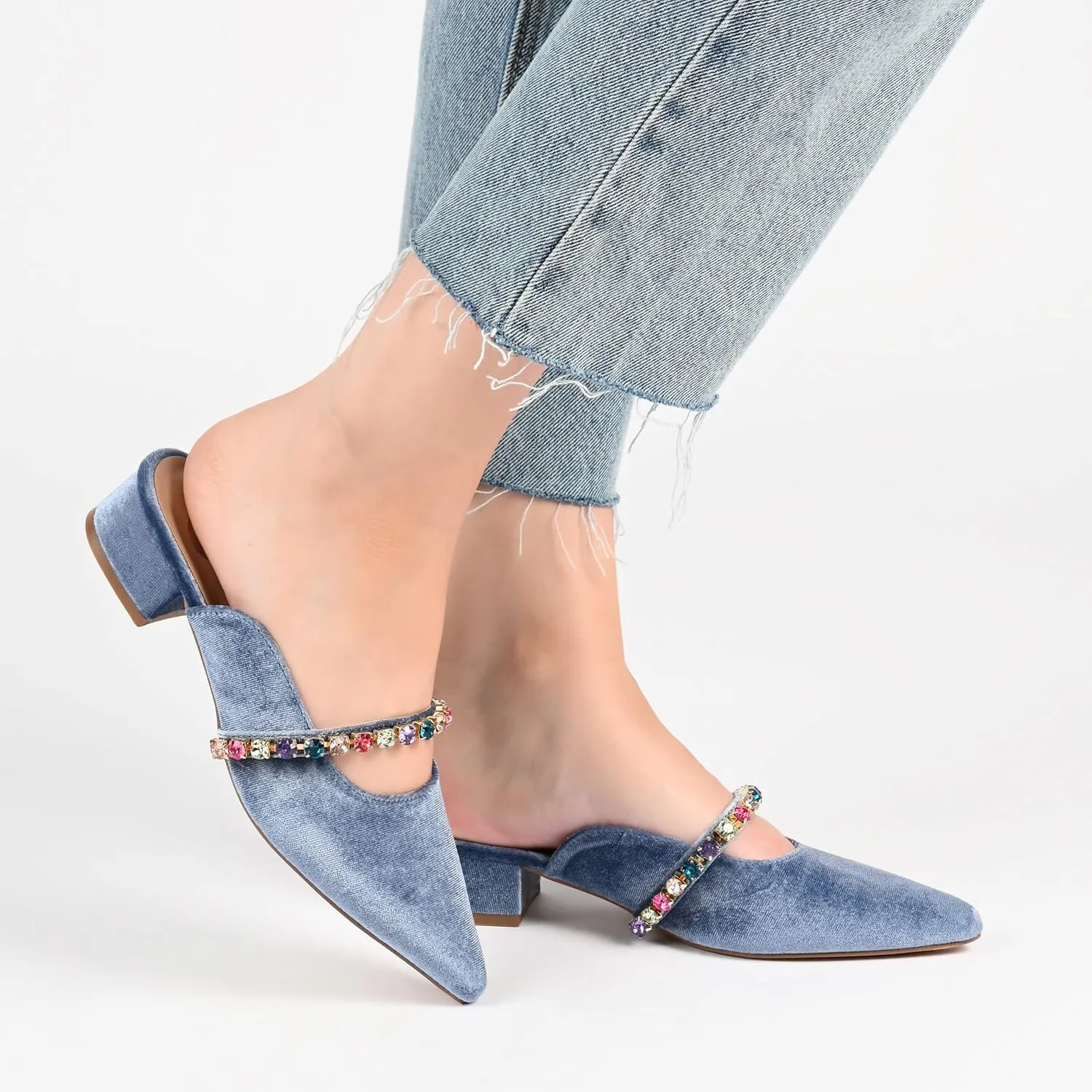 Journee Women's Jewel Evening Dress Flats