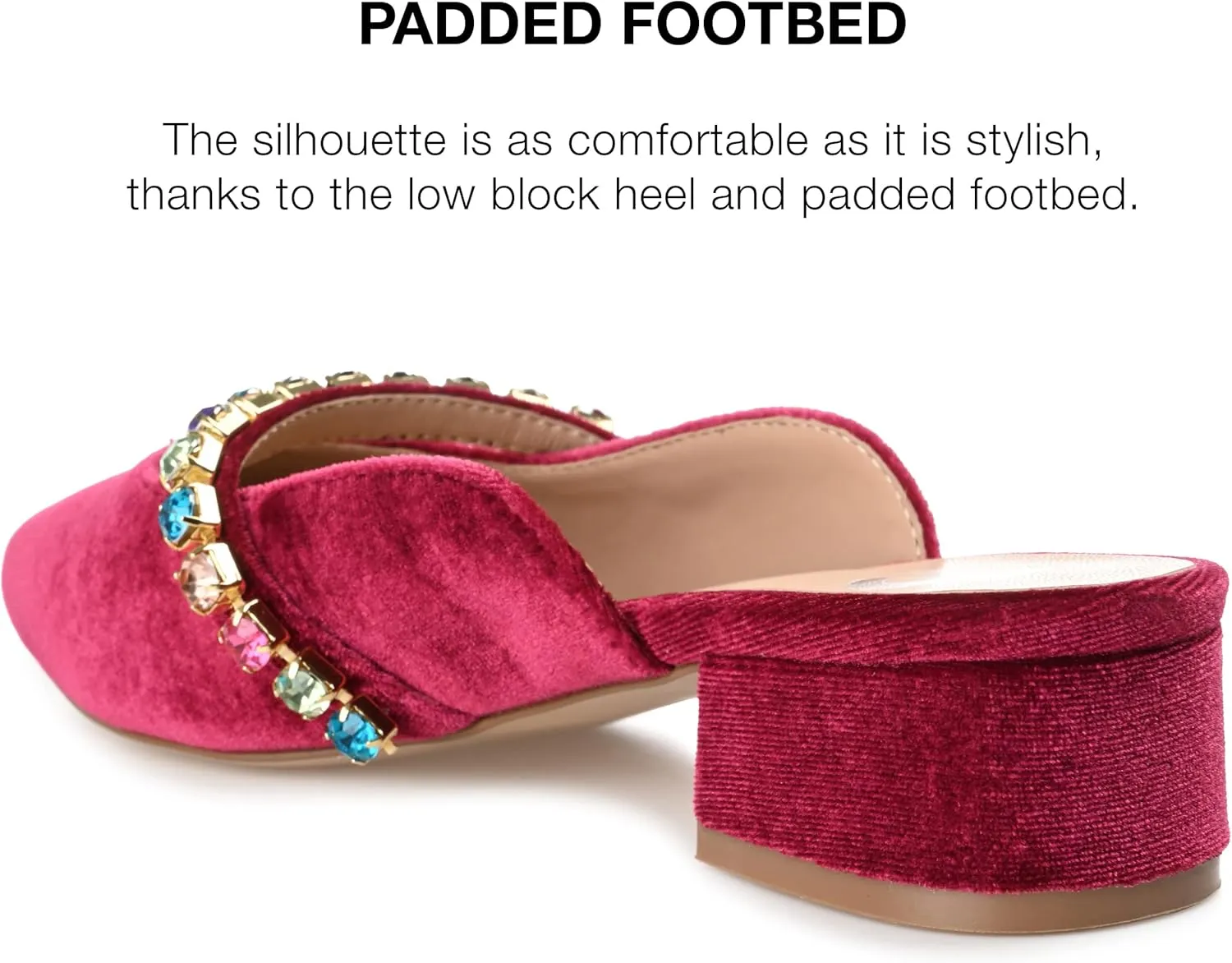 Journee Women's Jewel Evening Dress Flats