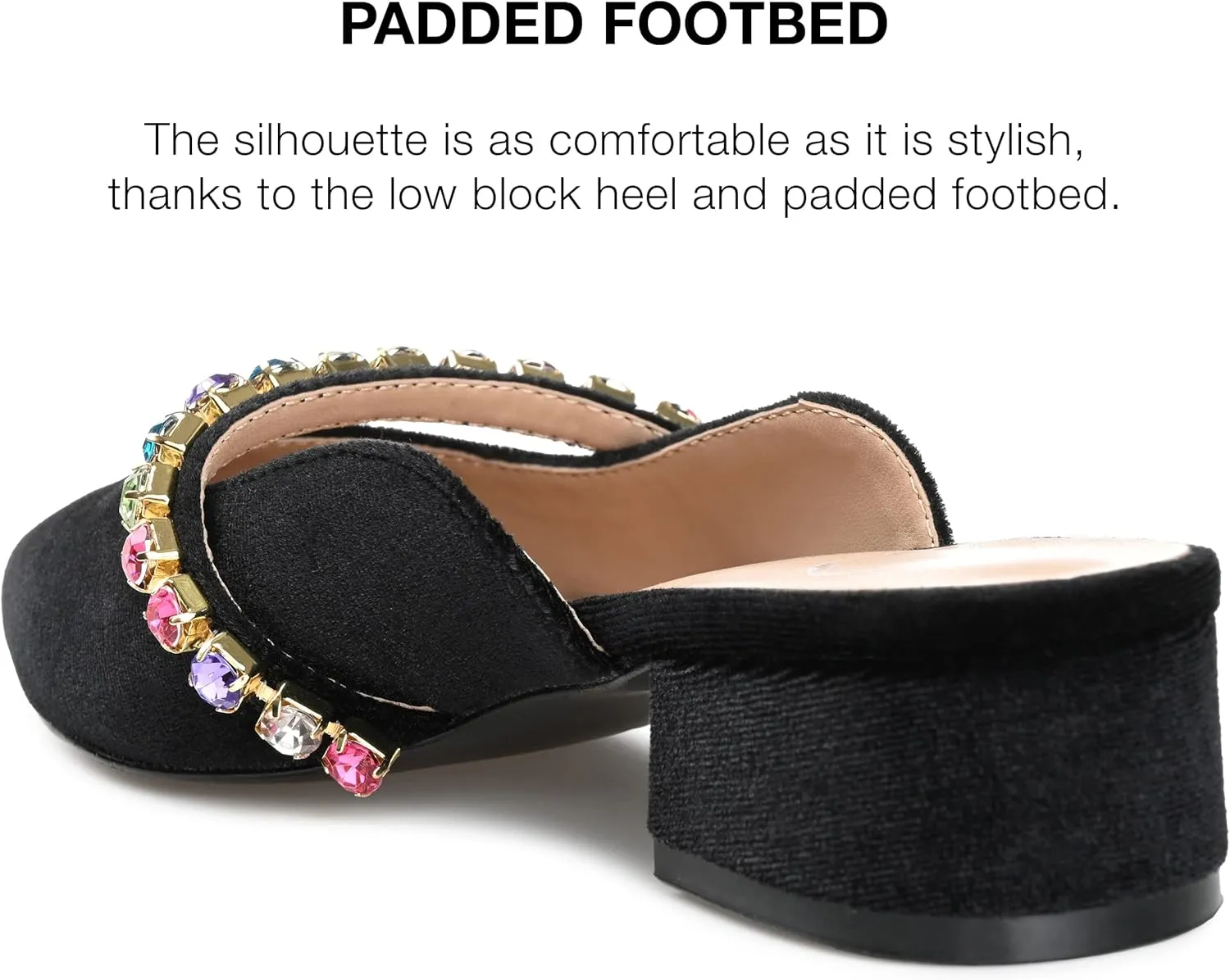 Journee Women's Jewel Evening Dress Flats
