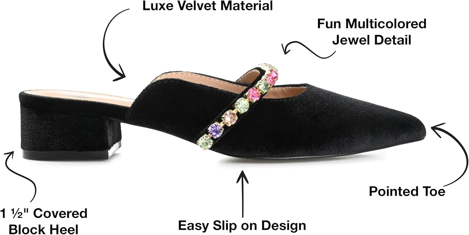 Journee Women's Jewel Evening Dress Flats