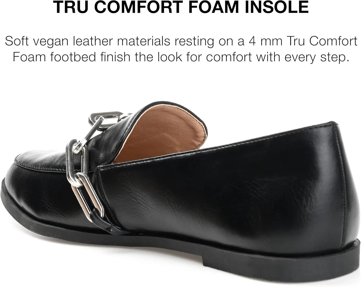 Journee Womens Madison Tru Comfort Foam Slip On Round Toe Loafer Flats
