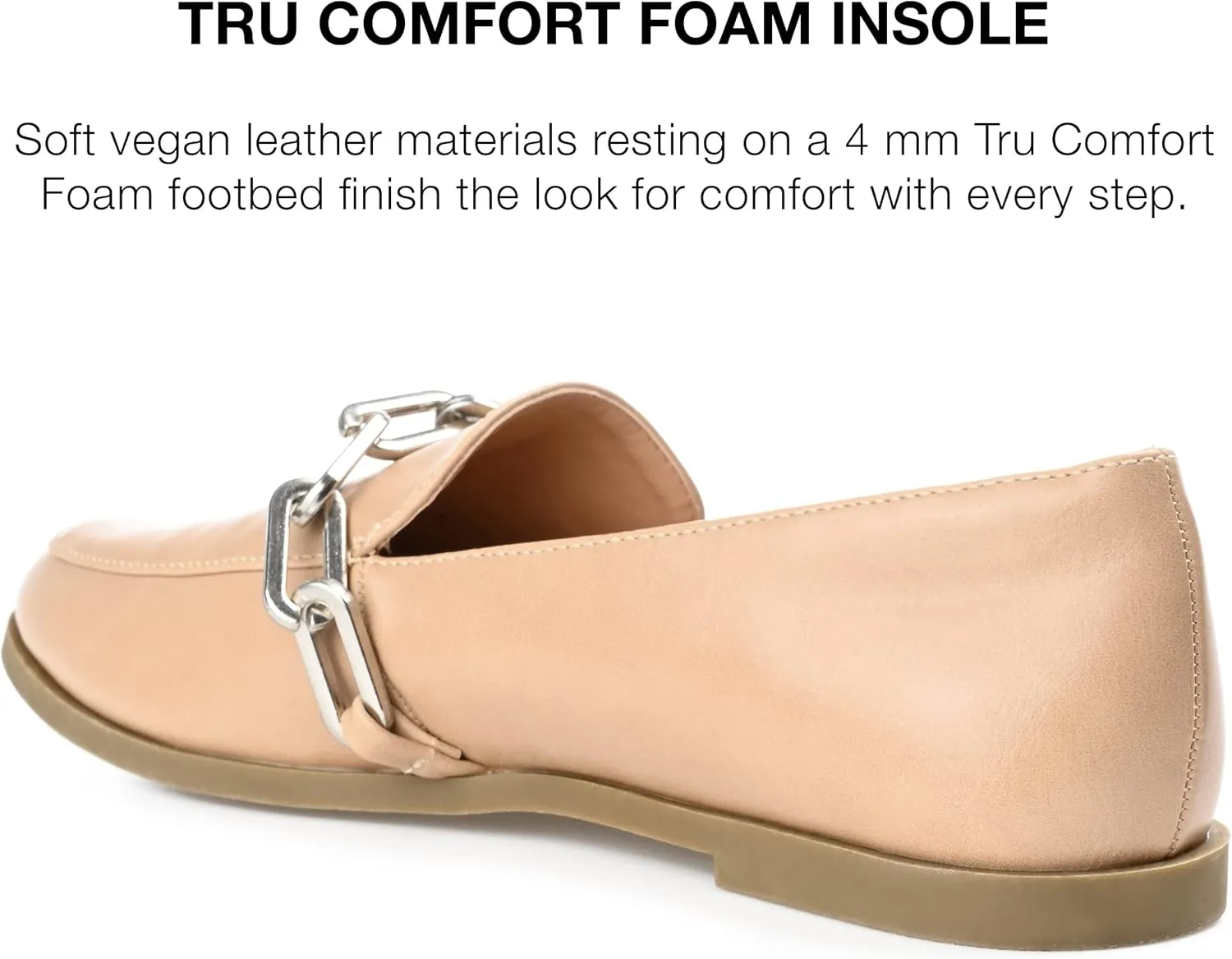 Journee Womens Madison Tru Comfort Foam Slip On Round Toe Loafer Flats