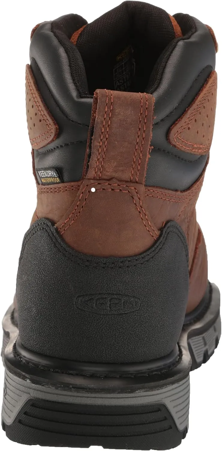 KEEN Utility Men's Camden 6" Composite Toe Waterproof Internal Metatarsal Guard Heavy Duty Work Boot