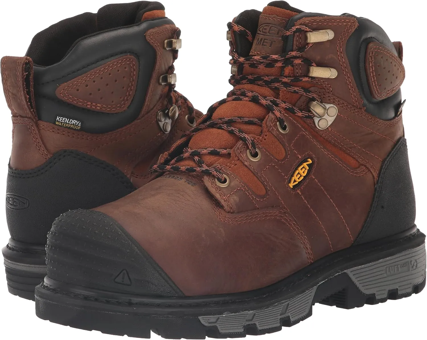KEEN Utility Men's Camden 6" Composite Toe Waterproof Internal Metatarsal Guard Heavy Duty Work Boot