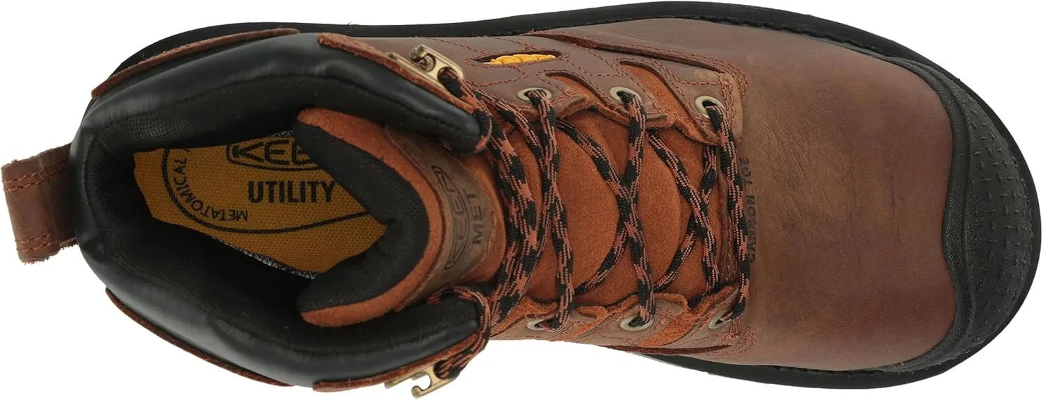 KEEN Utility Men's Camden 6" Composite Toe Waterproof Internal Metatarsal Guard Heavy Duty Work Boot