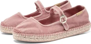 keleimusi Mary Jane Espadrilles for Women Woven Ballet Flats Washed Platform Espadrilles Outsole Shoes Canvas Summer Flats