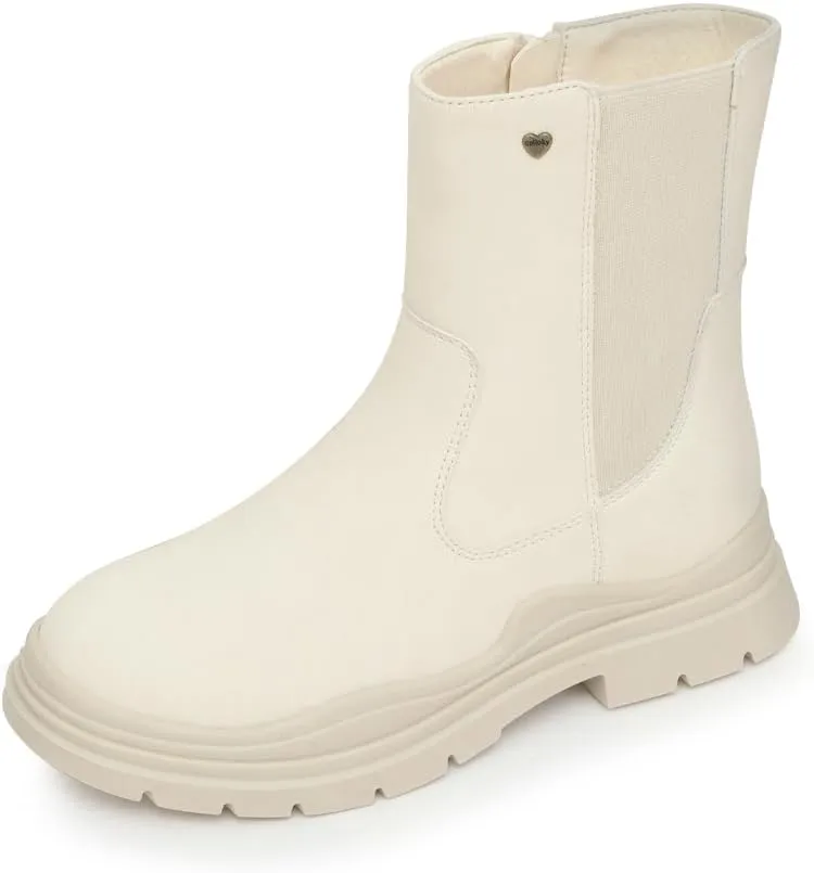 Kid Boots for Girls - Fashionable, Durable & Lightweight Boots - Leather, Non-Slip Insoles - Stylish Footwear for Kids