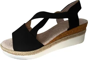 Large Women Sandals Summer New Flat Bottom Slope Heel Fish Mouth Casual Women Sandals Hiking Sandal Water Shoe