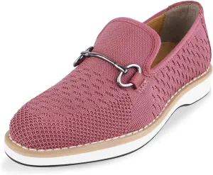 LIBERTYZENO Boys Lizard Print Textile & Leather Kids Slip on Dress Loafer Shoes for Prom Graduation