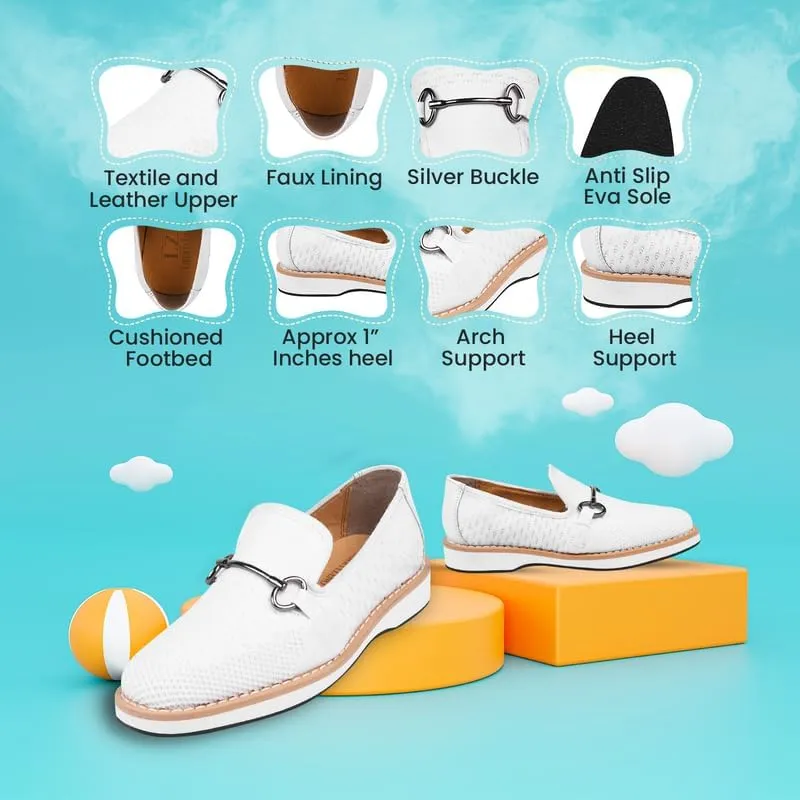LIBERTYZENO Boys Lizard Print Textile & Leather Kids Slip on Dress Loafer Shoes for Prom Graduation