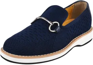 LIBERTYZENO Boys Lizard Print Textile & Leather Kids Slip on Dress Loafer Shoes for Prom Graduation