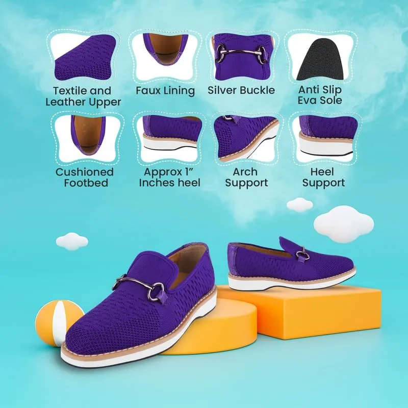 LIBERTYZENO Boys Lizard Print Textile & Leather Kids Slip on Dress Loafer Shoes for Prom Graduation