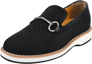 LIBERTYZENO Boys Lizard Print Textile & Leather Kids Slip on Dress Loafer Shoes for Prom Graduation